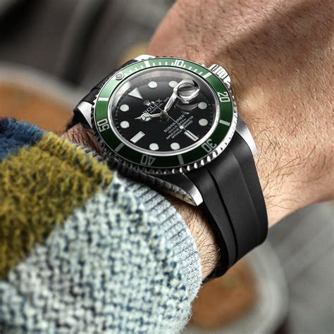 camo colored rolex rubber strap|FKM Rubber Strap for Rolex Submariner .